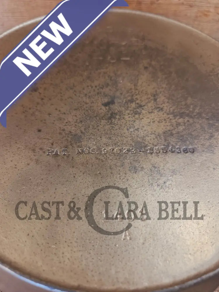 TWO skillets in one! 1920’s Era Wagner Combo Cooker 1401/1401. Nickel Outside Black Iron Inside - Skillet