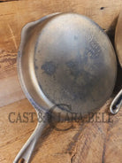 TWO skillets in one! 1920’s Era Wagner Combo Cooker 1401/1401. Nickel Outside Black Iron Inside - Skillet