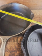 TWO skillets in one! 1920’s Era Wagner Combo Cooker 1401/1401. Nickel Outside Black Iron Inside - Skillet