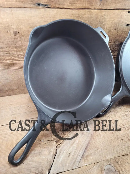 Two Skillets In One! 1930’S Griswold #80 Cast Iron Double Skillet (1102 And 1103 Skillets)