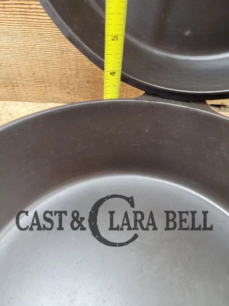 Two Skillets In One! 1930’S Griswold #80 Cast Iron Double Skillet (1102 And 1103 Skillets)