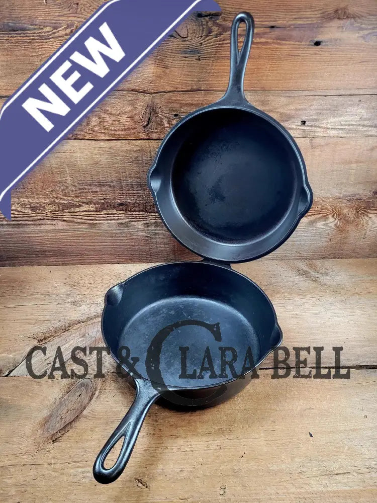 Two Skillets In One! 1930’S Griswold #80 Cast Iron Double Skillet (1102 And 1103 Skillets)