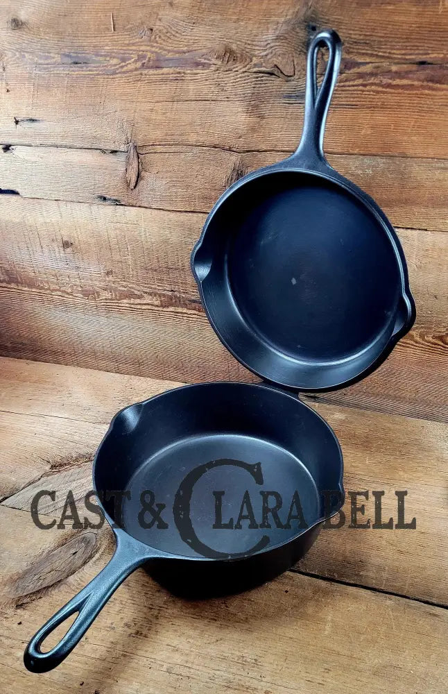 Two Skillets In One! 1930’S Griswold #80 Cast Iron Double Skillet (1102 And 1103 Skillets)