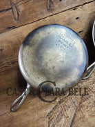 Two Skillets in one! 1930’s WagnerWare 1402 Cast Iron Double Skillet (1402 bottom and Bullseye Top) Skillet