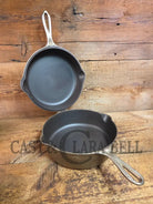 Two Skillets in one! 1930’s WagnerWare 1402 Cast Iron Double Skillet (1402 bottom and Bullseye Top) - Skillet