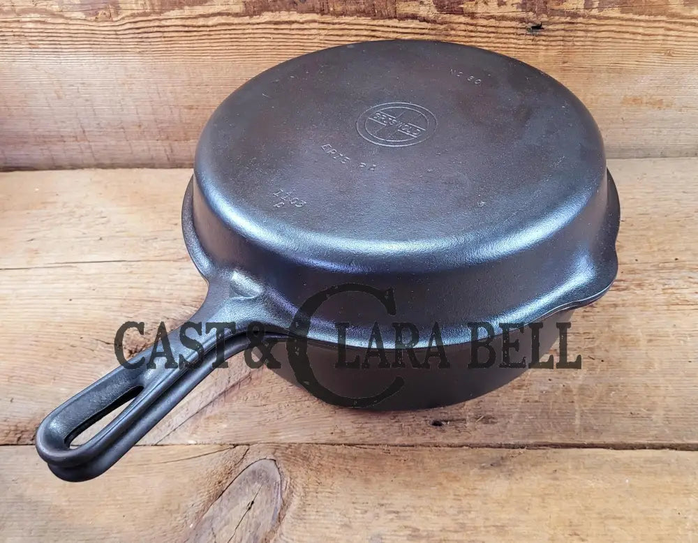 Two Skillets In One! Beautiful Griswold No. 80 Combo Cooker With Small Block Logo 1102 & 1103