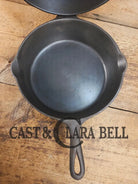 TWO skillets in one! Beautiful Griswold No. 80 Combo Cooker with Small Block Logo 1102 & 1103 Skillet
