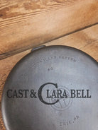 TWO skillets in one! Beautiful Griswold No. 80 Combo Cooker with Small Block Logo 1102 & 1103 Skillet