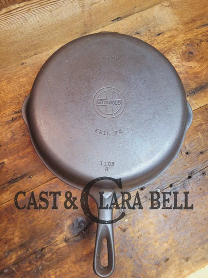 Two Skillets In One! Beautiful Griswold No. 80 Combo Cooker With Small Block Logo 1102 B & 1103 A.