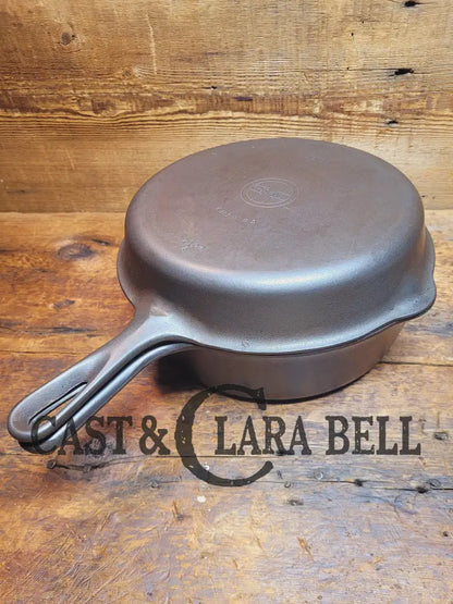 Two Skillets In One! Beautiful Griswold No. 80 Combo Cooker With Small Block Logo 1102 B & 1103 A.