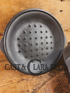 Unique! 1910’s Era Lodge #8 DEEP Cast Iron Skillet (Chicken Fryer) with Single Notch Heat Ring. Raised makers marks and