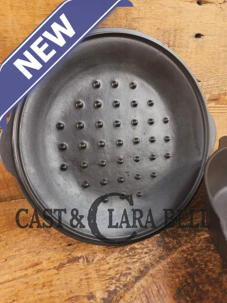 Unique! 1910’s Era Lodge #8 DEEP Cast Iron Skillet (Chicken Fryer) with Single Notch Heat Ring. Raised makers marks and