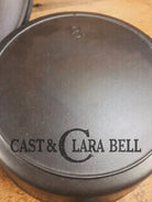 Unique! 1910’s Era Lodge #8 DEEP Cast Iron Skillet (Chicken Fryer) with Single Notch Heat Ring. Raised makers marks and