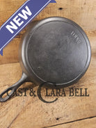 Unique! 1910’s Lodge #8 Skillet with Arc Logo Heat Ring Raised ’P’. Our favorite line of daily skillets!
