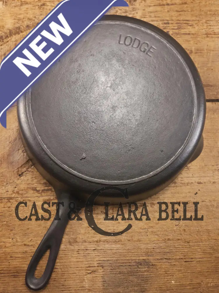 Unique! 1910’s Lodge #8 Skillet with Arc Logo Heat Ring Raised ’P’. Our favorite line of daily skillets!