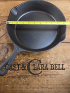 Unique! 1930’s era Martin Stove & Range Co. #8 ’Three Notch’ Cast Iron Skillet with Text Logo. Versatile and elegant