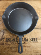 Unique! 1930’s era Martin Stove & Range Co. #8 ’Three Notch’ Cast Iron Skillet with Text Logo. Versatile and elegant