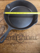 Unique! 1930’s era Martin Stove & Range Co. #8 ’Three Notch’ Cast Iron Skillet with Text Logo. Versatile and elegant