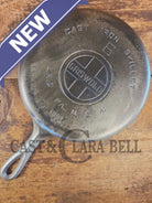 Unique! 1930’s Griswold #6 Duo-Chrome Skillet with Large Block Logo and Smooth Bottom 699 - Skillet
