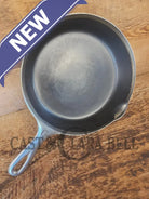 Unique! 1930’s Griswold #6 Duo-Chrome Skillet with Large Block Logo and Smooth Bottom 699 - Skillet