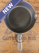 Unique! 1930’s Griswold #6 Duo-Chrome Skillet with Large Block Logo and Smooth Bottom 699 - Skillet