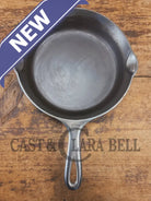 Unique! 1930’s Griswold #6 Duo-Chrome Skillet with Large Block Logo and Smooth Bottom 699 C - Skillet