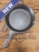 Unique! 1930’s Griswold #6 Duo-Chrome Skillet with Large Block Logo and Smooth Bottom 699 C - Skillet