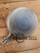 Unique! 1930’s Griswold #9 Duo-Chrome Skillet with Large Block Logo and Smooth Bottom 710 Skillet