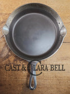 Unique! 1930’s Griswold #9 Duo-Chrome Skillet with Large Block Logo and Smooth Bottom 710 Skillet