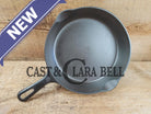 UNIQUE! 1940’s Griswold #6 Cast Iron Skillet with Small Block Logo Flat handle and Smooth Bottom 699 T Skillet