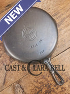 UNIQUE! 1940’s Griswold #6 Cast Iron Skillet with Small Block Logo Grooved Handle and Smooth Bottom 699 D Skillet