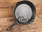 UNIQUE! 1940’s Griswold #6 Cast Iron Skillet with Small Block Logo Grooved Handle and Smooth Bottom 699 D Skillet