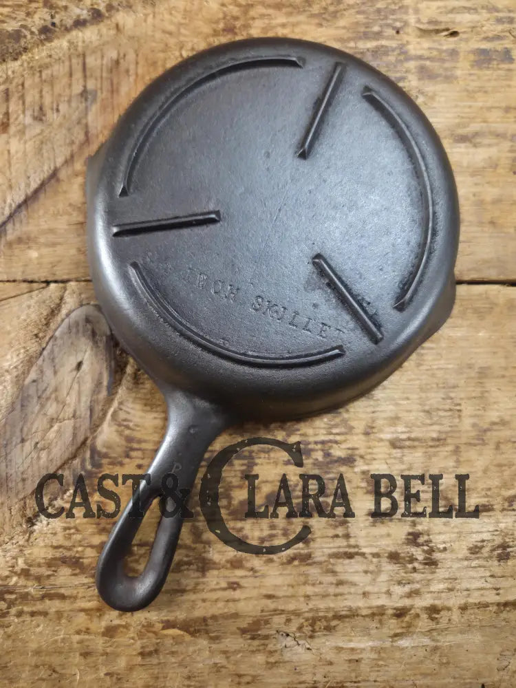 Unique and tough to find! Circa 1940’s Birmingham Stove & Range No. 3 Egg Skillet ’Mercedes’ style bottom 6 1/2 Inches