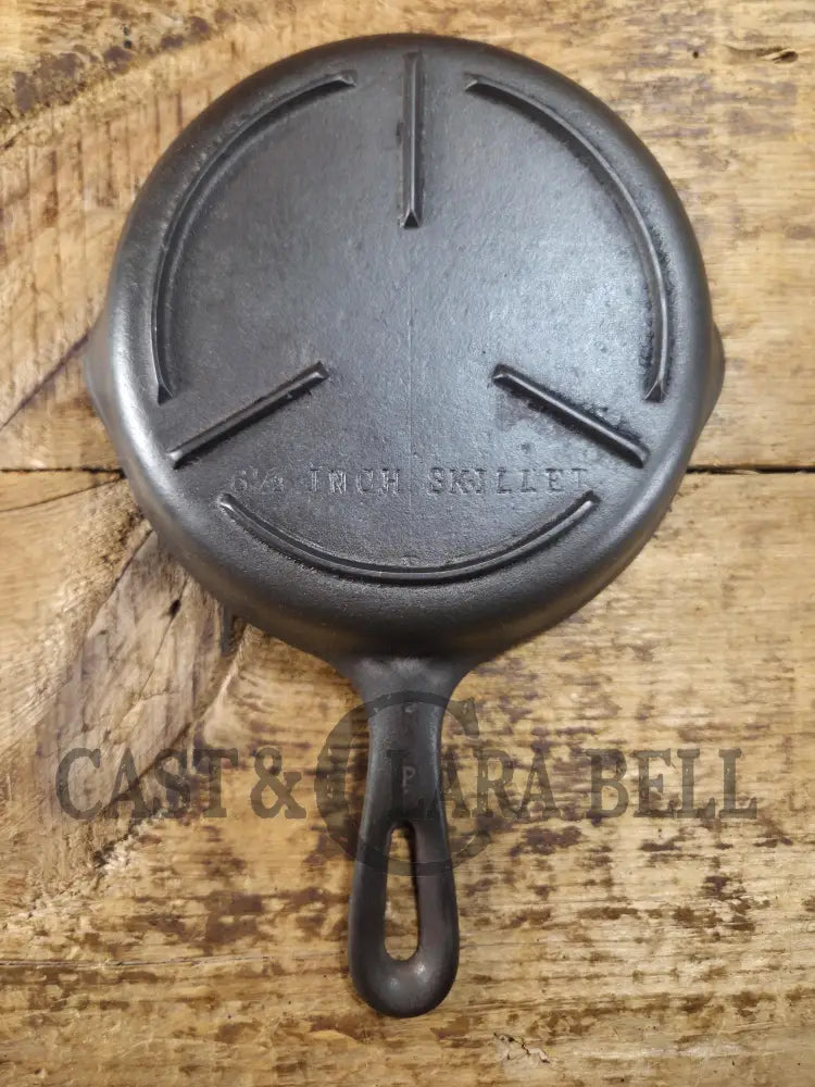 Unique and tough to find! Circa 1940’s Birmingham Stove & Range No. 3 Egg Skillet ’Mercedes’ style bottom 6 1/2 Inches