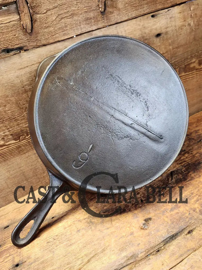 Unique Daily User! #9 Handscribed Gatemarked Skillet. Erie Or Wapak Copy? Light And Lovely. Sc24