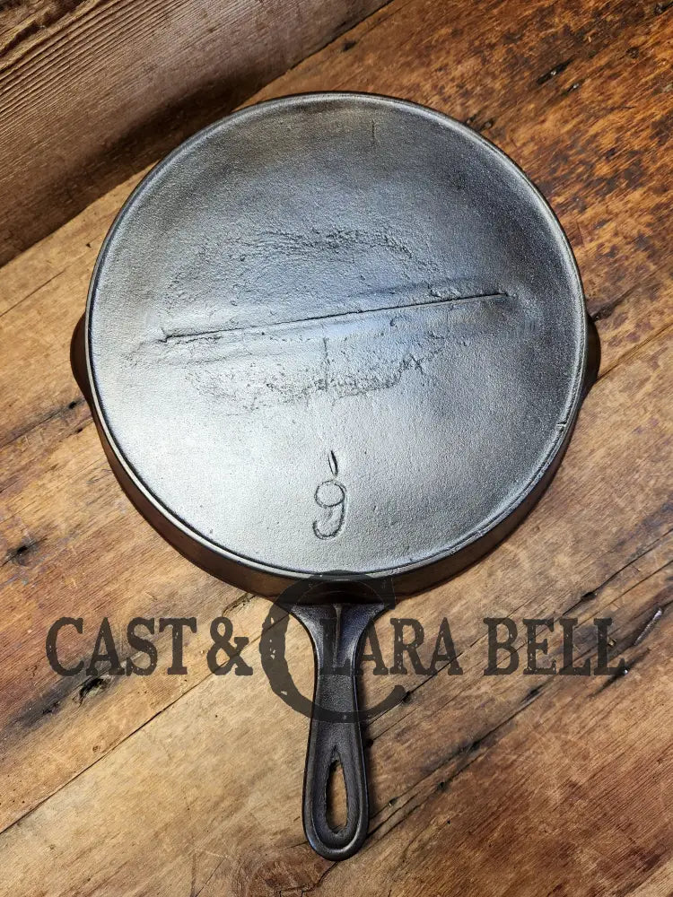 Unique Daily User! #9 Handscribed Gatemarked Skillet. Erie Or Wapak Copy? Light And Lovely. Sc24