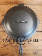 Unique! Early 1900’s Era Lodge #9 DEEP Cast Iron Skillet (Chicken Fryer) with No Notch Heat Ring - Skillet