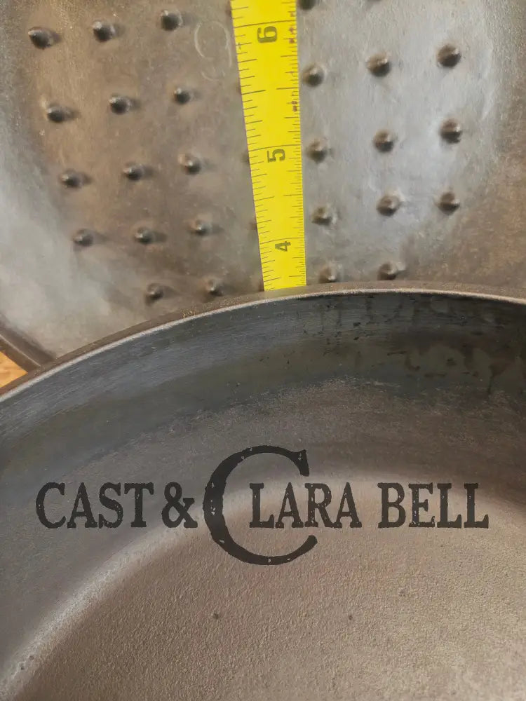 Unique! Early 1900’s Era Lodge #9 DEEP Cast Iron Skillet (Chicken Fryer) with No Notch Heat Ring - Skillet