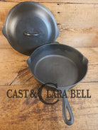 Unique! Early 1900’s Era Lodge #9 DEEP Cast Iron Skillet (Chicken Fryer) with No Notch Heat Ring - Skillet