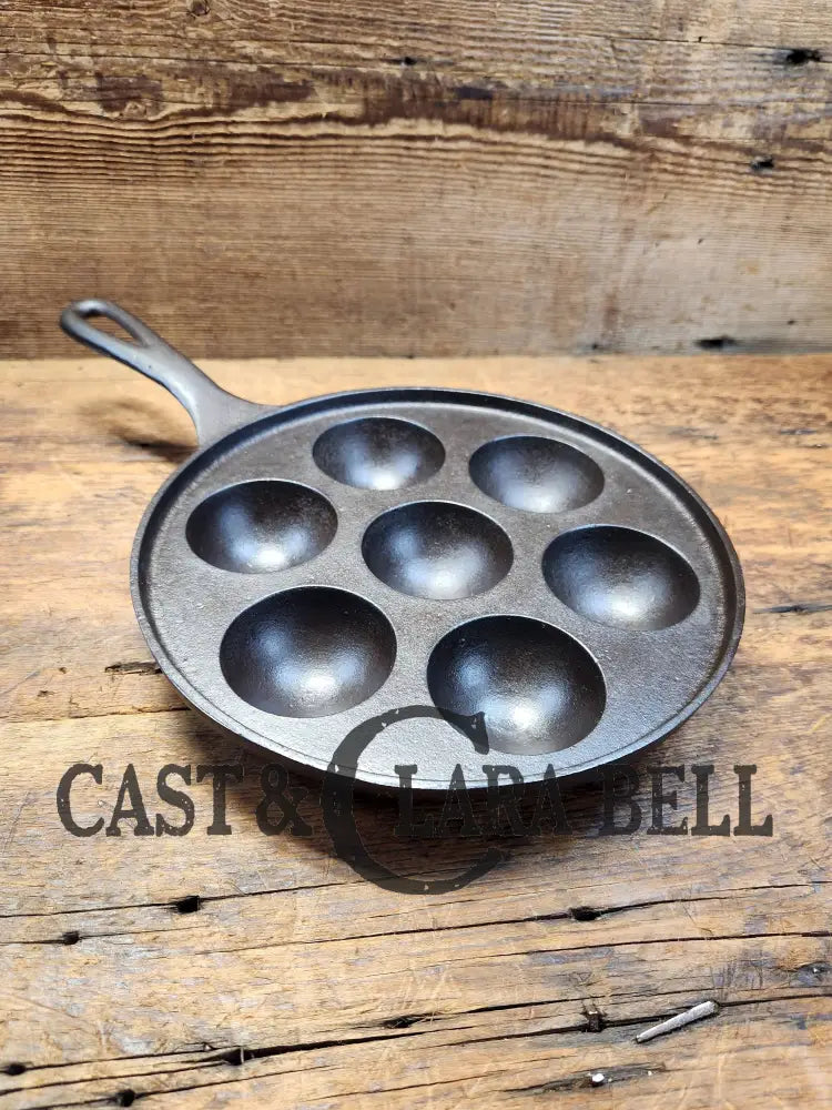 Unique! Fully Marked Western Foundry (Griswold Made) Munk Pan 2992. (Great For Eggs!) Restored And