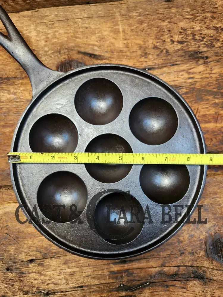 Unique! Fully Marked Western Foundry (Griswold Made) Munk Pan 2992. (Great For Eggs!) Restored And