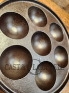 Unique! Fully Marked Western Foundry (Griswold Made) Munk Pan 2992. (Great For Eggs!) Restored And