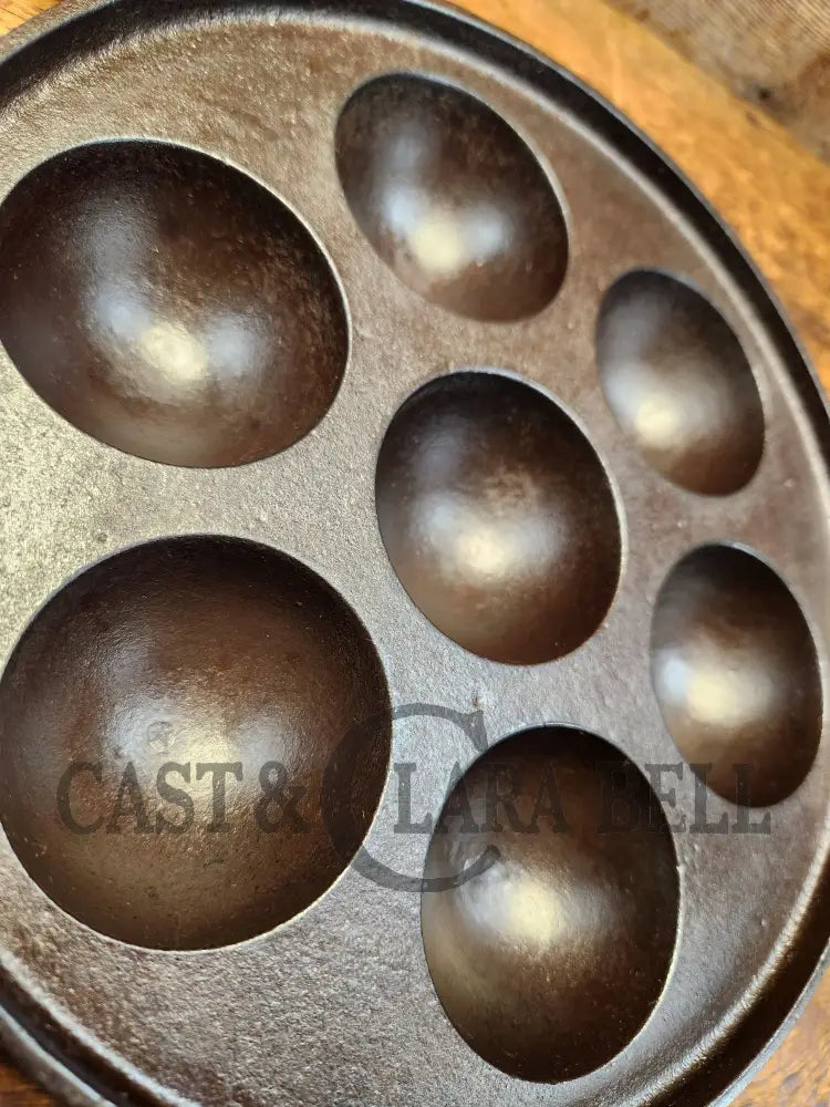 Unique! Fully Marked Western Foundry (Griswold Made) Munk Pan 2992. (Great For Eggs!) Restored And