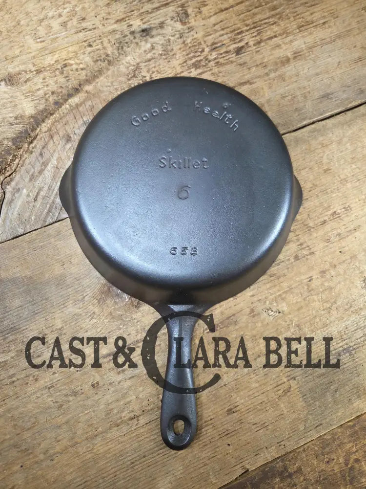 Unique gift idea! 1930’s Griswold’s Good Health #6 Skillet 656. Griswold made these for department stores Skillet