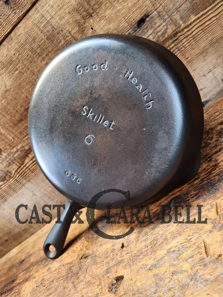 Unique Gift Idea! 1930’S Griswold’s Good Health #6 Skillet 656. Very Cool Logo.