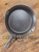 Unique! 1930’s Griswold #6 Duo-Chrome Skillet with Large Block Logo and Smooth Bottom 699 C - Skillet