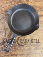 UNIQUE! Griswold No. 3 Skillet with MEDIUM Block Logo AND Groove Handle! Erie PA 709 - Skillet