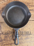UNIQUE! Griswold No. 3 Skillet with MEDIUM Block Logo AND Groove Handle! Erie PA 709 - Skillet