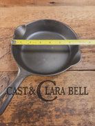 Unique! Griswold No. 4 Cast Iron Skillet with Small Block Logo Grooved Handle 702 C Skillet