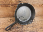 Unique! Griswold No. 4 Cast Iron Skillet with Small Block Logo Grooved Handle 702 C Skillet